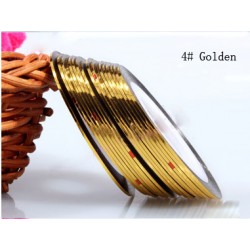 Fir metalic adeziv modele unghii #04 Folie fir metalic